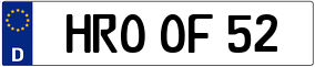 Trailer License Plate